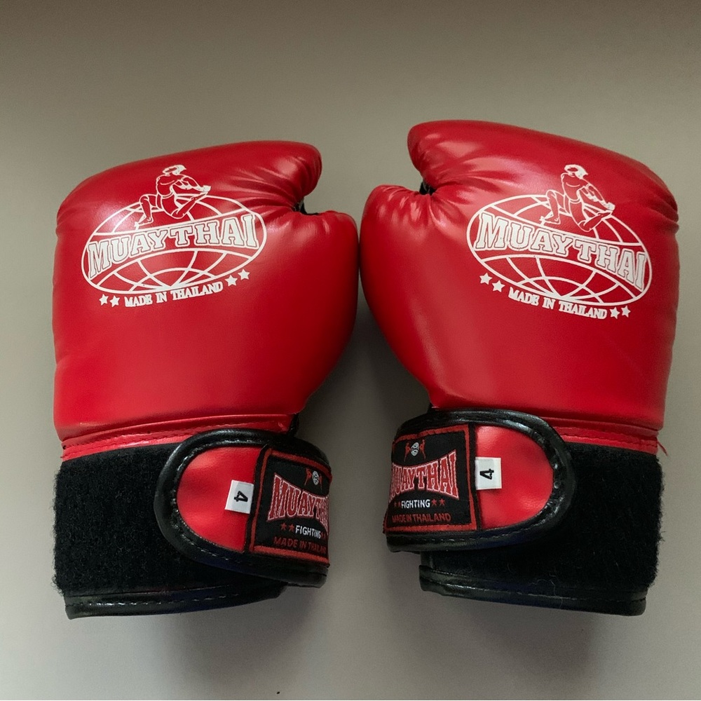 Used Muay Thai gloves kids size 4